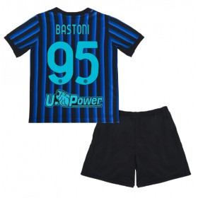 Baby Fußballbekleidung Inter Milan Alessandro Bastoni #95 Heimtrikot 2025-26 Kurzarm (+ kurze hosen)